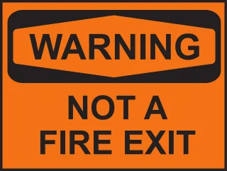 Fire Safety Danger Stickdatei