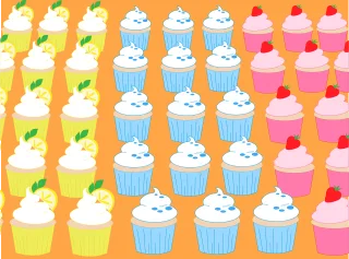 Cupcakes Muffin Rich Stickdatei