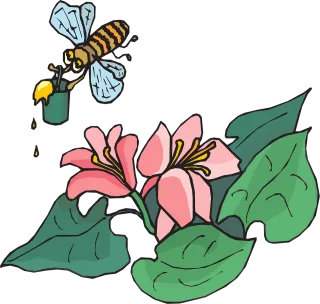 Bee Flying Insects Stickdatei