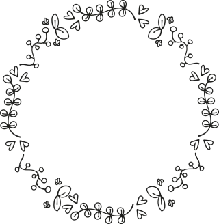 Framework Floral Heart Stickdatei