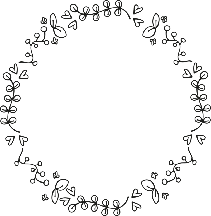 Framework Floral Heart Stickdatei – Herzen & Liebe