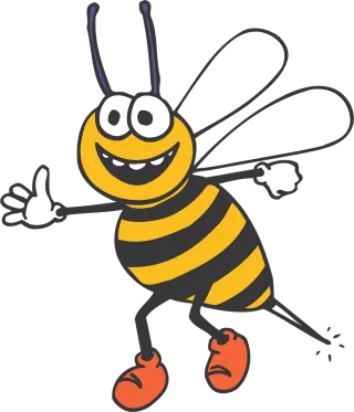 Bee Happy Insect Stickdatei – Tiere