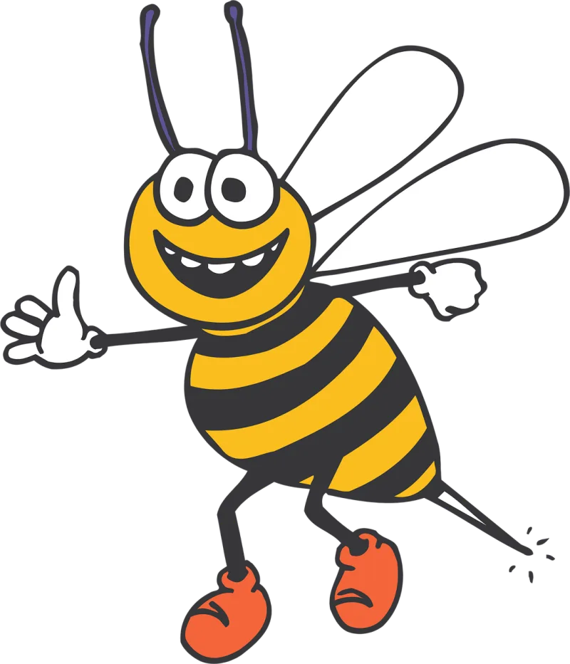 Bee Happy Insect Stickdatei – Tiere