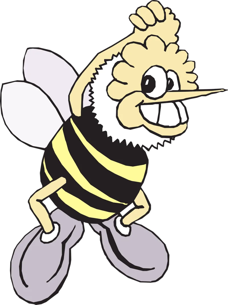 Happy Bee Wings Stickdatei – Tiere