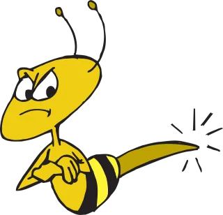Bees Angry Insect Stickdatei