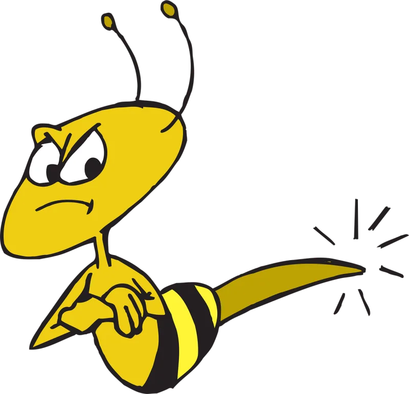 Bees Angry Insect Stickdatei – Tiere