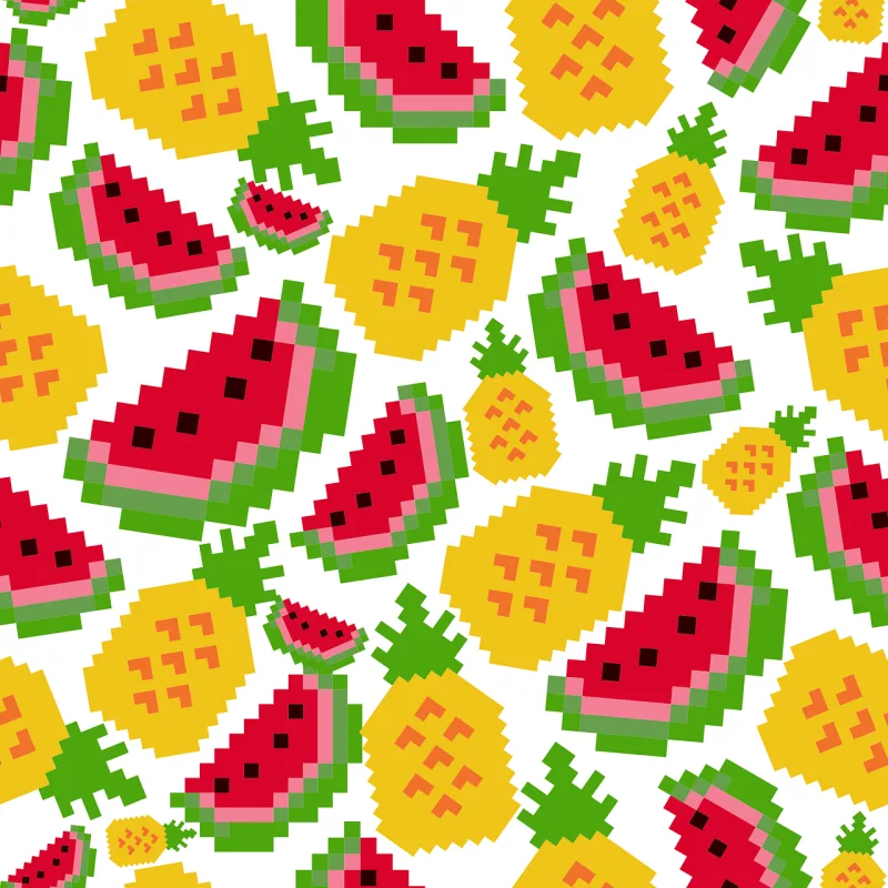 Watermelon Pattern Se Stickdatei – Essen & Trinken