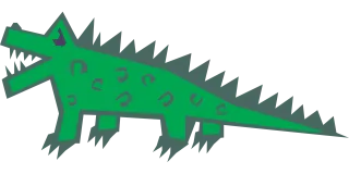 Teeth Claws Alligator Stickdatei – Kinder