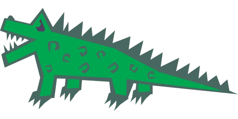 Teeth Claws Alligator Stickdatei – Kinder