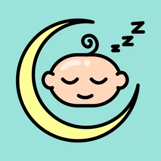 Sleep Baby Moon Stickdatei