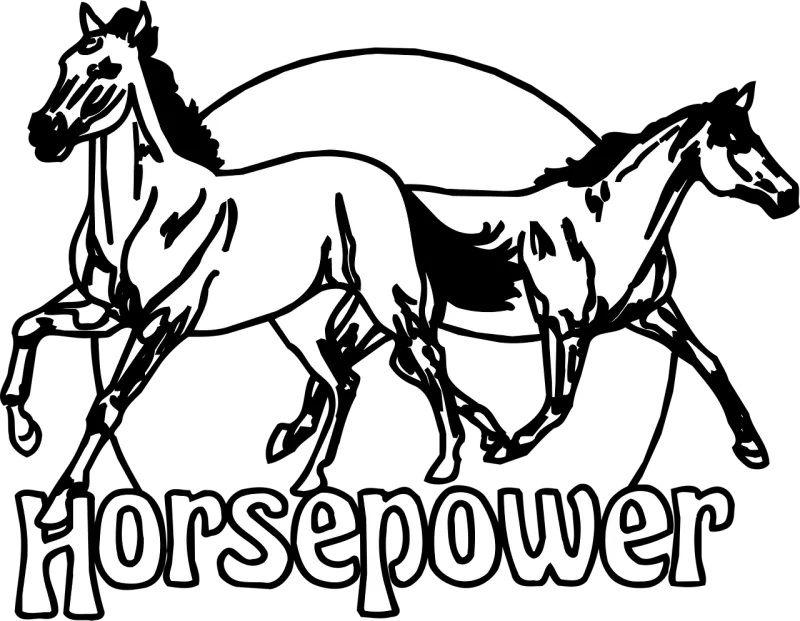 Horses Horsepower Animals Stickdatei – Sport