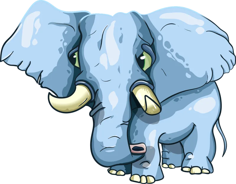 Elephant Tusks Trunk Stickdatei – Tiere