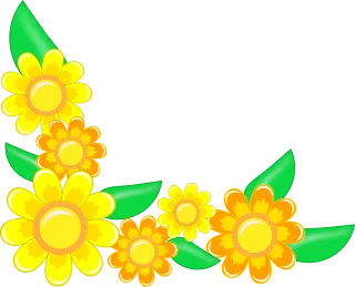 Corner Border Flowers Stickdatei