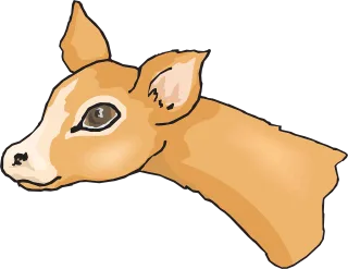 Deer Head Wildlife Stickdatei