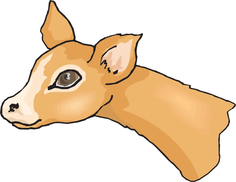 Deer Head Wildlife Stickdatei – Tiere
