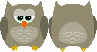 Owl Bird Cute Stickdatei