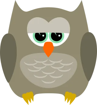 Owl Bird Cute Stickdatei