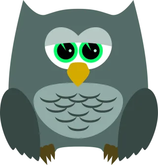 Owl Bird Animal Stickdatei