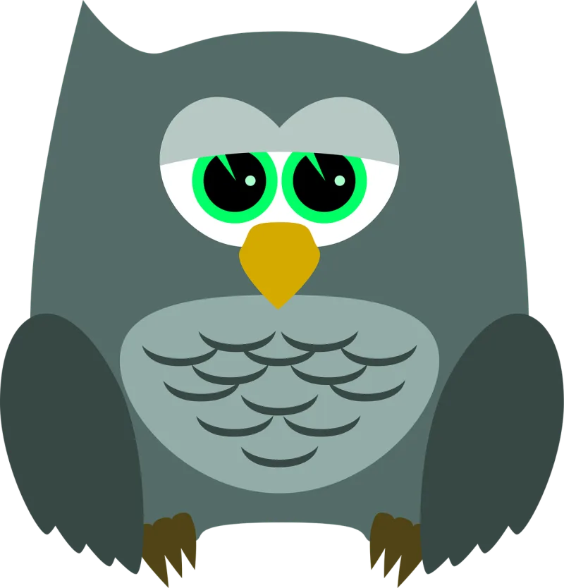 Owl Bird Animal Stickdatei – Tiere