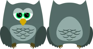 Owl Bird Animal Stickdatei