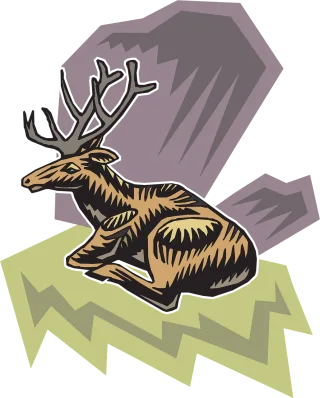 Deer Style Wild Stickdatei