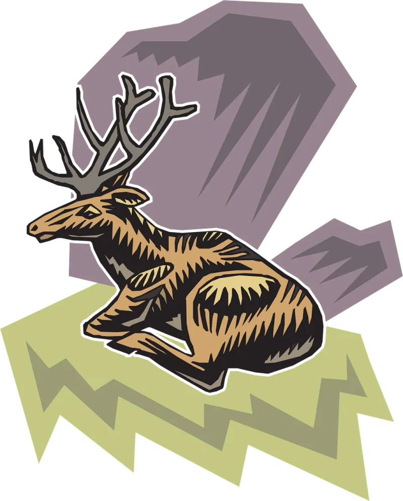 Deer Style Wild Stickdatei – Tiere