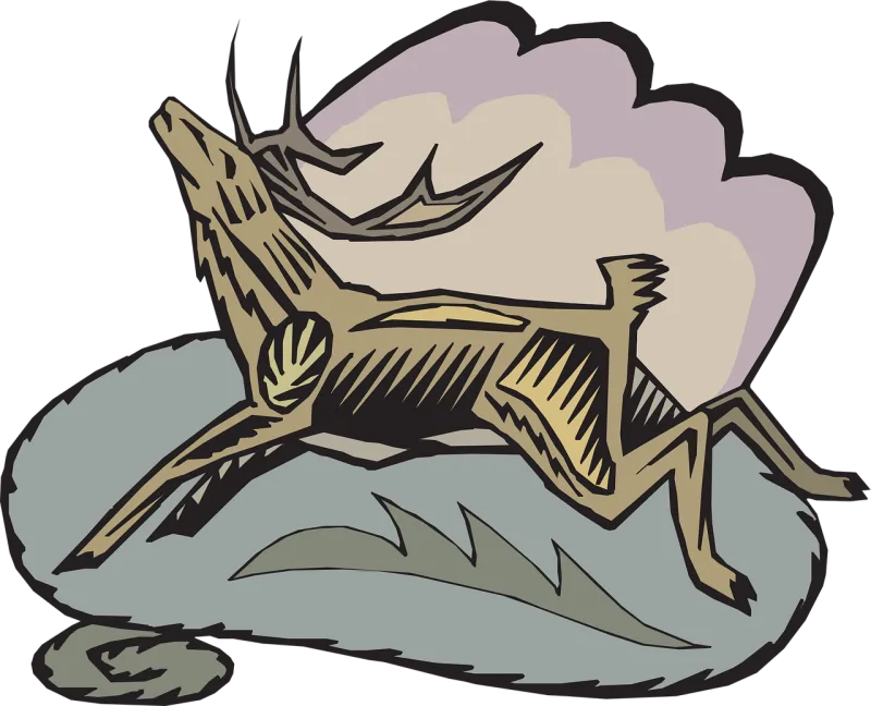 Deer Nature Style Stickdatei – Tiere