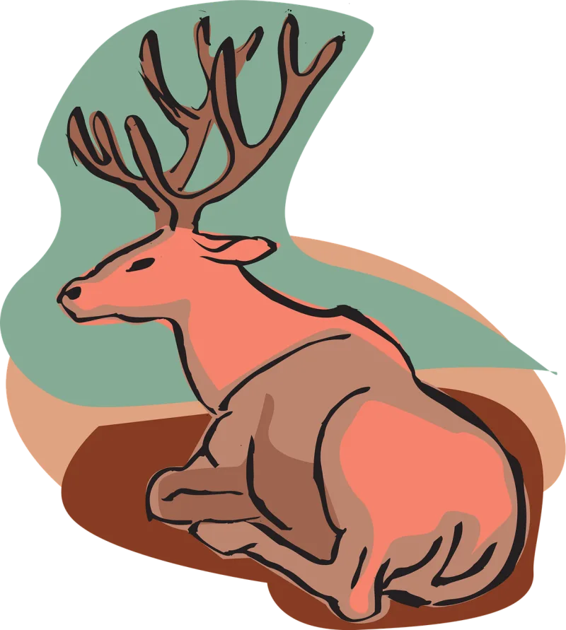 Deer Style Wild Stickdatei – Tiere