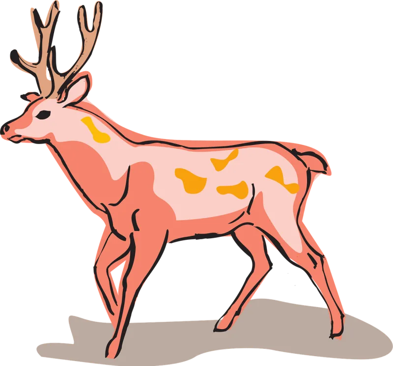 Red Deer Nature Stickdatei – Tiere