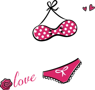 Bikini Lingerie Underwear Stickdatei