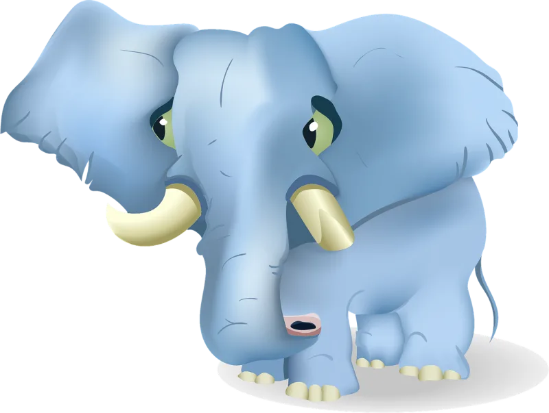 Elephant Tusks Trunk Stickdatei – Tiere