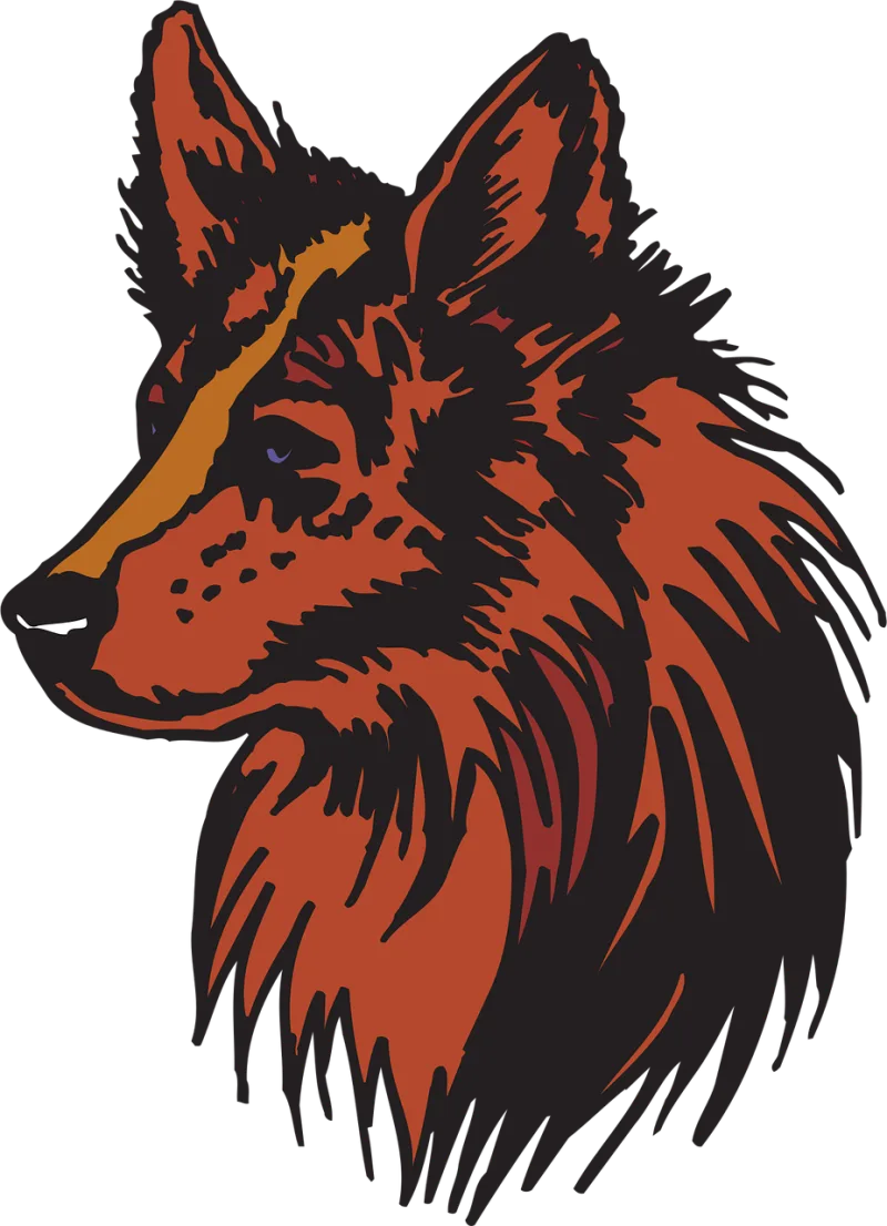 Head Red Nature Stickdatei – Tiere
