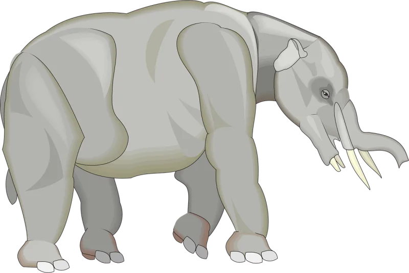 Gray Elephant Nature Stickdatei – Tiere