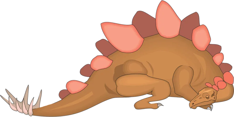 Sleeping Dinosaur Stegosaurus Stickdatei – Kinder