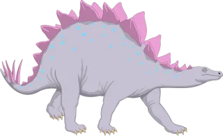 Purple Dinosaur Stegosaurus Stickdatei