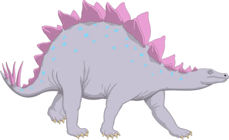 Purple Dinosaur Stegosaurus Stickdatei – Kinder