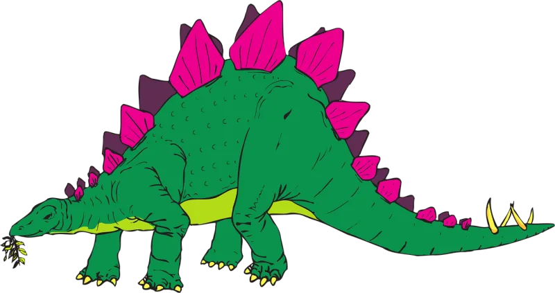 Green Pink Dinosaur Stickdatei – Kinder