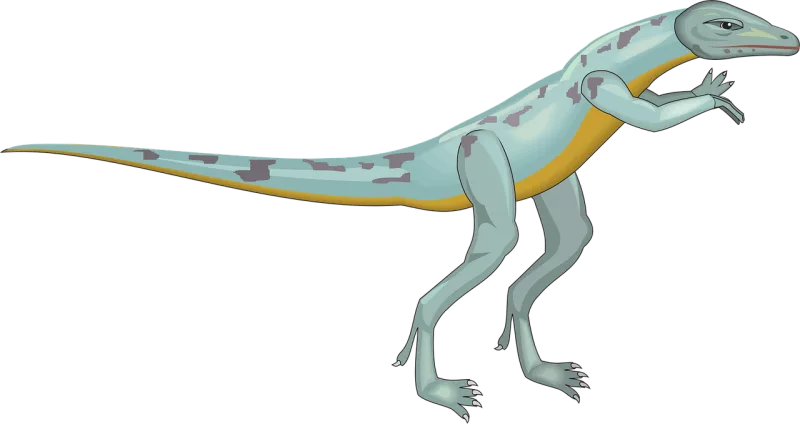 Blue Running Dinosaur Stickdatei – Kinder