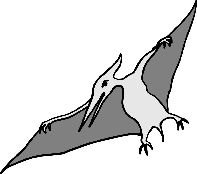 Pterodactyl Dinosaur Bird Stickdatei – Kinder