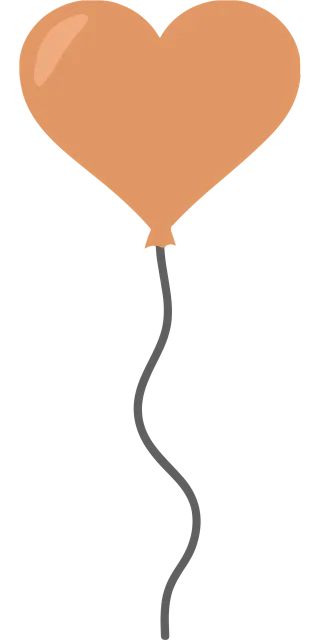 Balloon Heart Celebration Stickdatei