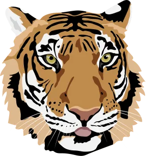 Tiger Tiger cat Big cat Stickdatei