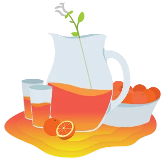Orange Oranges Juice Stickdatei
