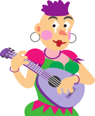 Woman Man Music Stickdatei