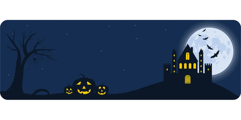 Autumn At night Moon Stickdatei – Kinder