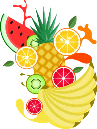 Fruit Orange Food Stickdatei