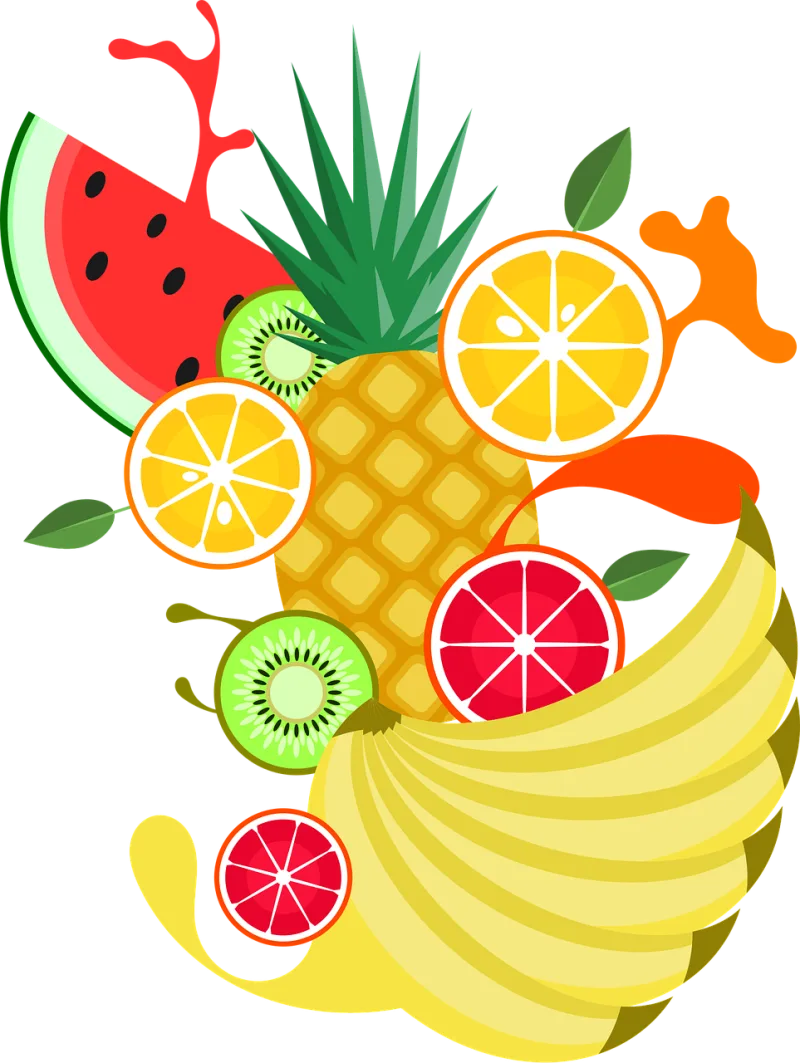 Fruit Orange Food Stickdatei – Essen & Trinken