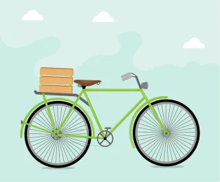 Cycle Bicycle Load Stickdatei