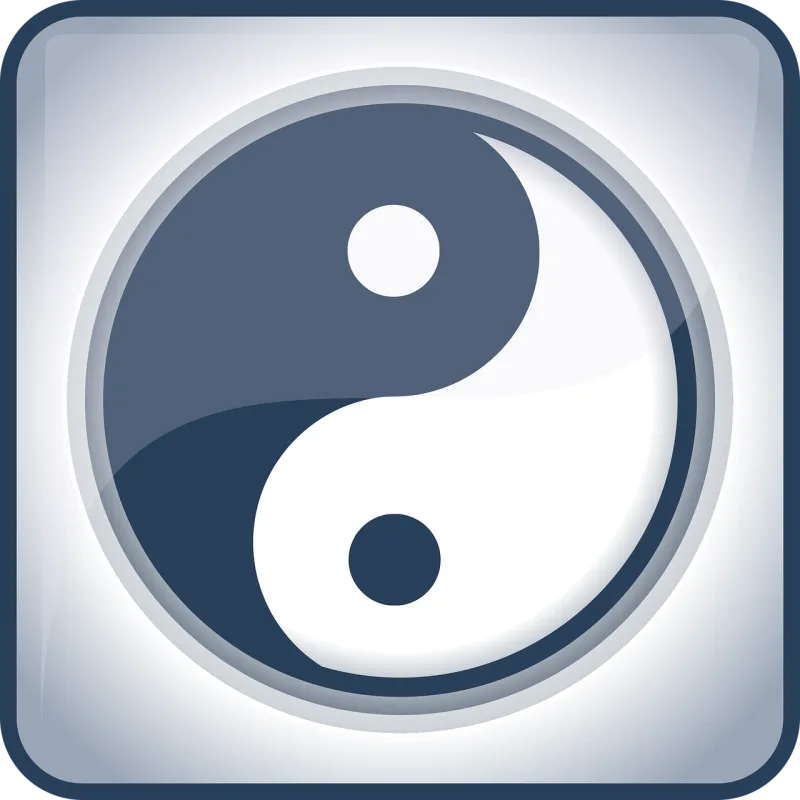 Yin yang Symbol Icon Stickdatei – Sport