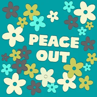 Flower child Hippie Trippy Stickdatei