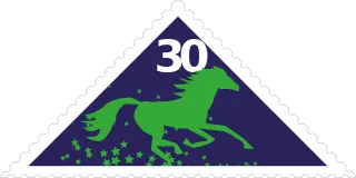 Stamp Unicorn Blue Stickdatei